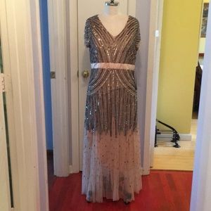 Silk sequined gorgeous dress